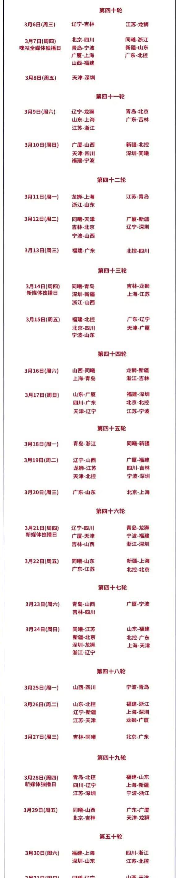 开云体育在线登入-关于CBA新赛季赛程公布：揭幕战上演京粤大战的信息