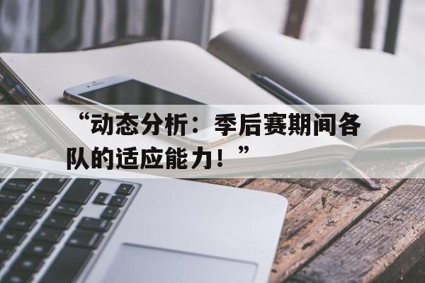 开云体育网站-“动态分析：季后赛期间各队的适应能力！”的简单介绍
